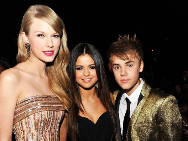 Taylor Swift akan Tulis Lagu Tentang Justin Bieber dan Selena Gomez?